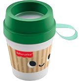 Fisher-Price Keyifli Aktiviteler Kahve Keyfi Dişlik, BPA i&ccedil;ermeyen &ccedil;ıngıraklı yenidoğan oyuncağı, 3 ay ve &uuml;zeri bebekler i&ccedil;in