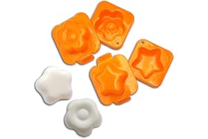 LEDDY LIVING Lot de 2 moules à œufs durs, modélisateur d'oeufs durs et boules de riz Sushi, accessoires Bento, pour restaurants, maison, pique-nique, écoles et jardins d'enfants, outils de bricolage, moules à œufs