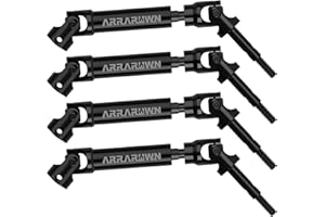 ARRAROWN 4Pcs Rear CVD Drive Shaft Heavy Duty Axis Replacement Parts Compatible with 1/10 RC Cars Traxxas Slash/Rustler/Stampede/Hoss VXL 4X4 2WD Platinum Ultimate Update Parts