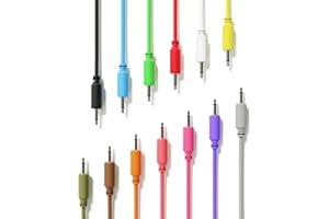 ExcelValley - Mono Modular Patchkabel TS 3,5mm 1/8 Zoll Eurorack Synthesizer [13-Pack | 120 cm - 47,24"]