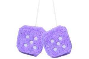 BBASILIYSD Multicolore Peluche Dadi Auto Appeso Ciondolo Capodanno Velluto Dice Cup Modello con Styling Decorazione Specchi Retrovisore Aspirazione E0N5