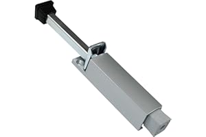 SN-TEC Türfeststeller stabile Ausführung, große Trittplatte, mit Fußbedienung, rutschfest, Massives Zinkdruckguss Gehäuse, bis zu 90mm Hub, incl. Befestigungsmaterial (90mm Hub)