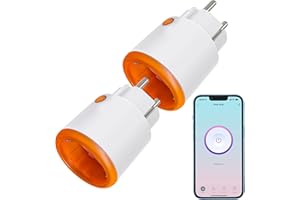 PHOVOLT ZigBee Smart Socket 16A, 3680W Alexa Smart Plug con medidor de potencia, control de voz, temporizador, control remoto de aplicación compatible con Alexa, Google Home. HUB requerido (2 paquete)