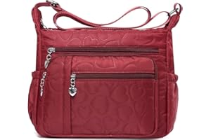 HERCMNOY Crossbody Bag For Women Multi Pocket Casual Travel Bag Handbag Shoulder Bag Messenger Bag