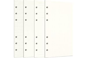 Zelten Fogli di carta perforata per 6 fori, formato A6/6 Hole