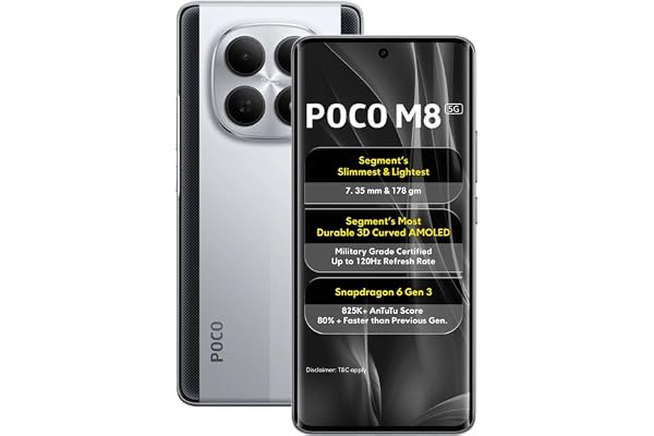 Poco M8 5G Frost Silver 6GB RAM 128GB ROM