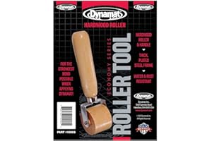 Dynamat 10005 Dyna-Roller Economy Hardwood Sound Deadener Installation Tool with Wood Handle Roller