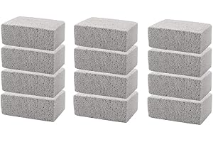 Anlayliay 12PCS BBQ Grill Cleaning Brush Brick Block Barbecue Cleaning Stone Pumice Brick for Barbecue Rack Cleaner BBQ Tools