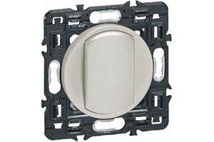 LEGRAND | Va Et Vient 10 Ax Diy Composable N3, Céliane, Interrupteur Avec Enjoliveur Titane, Connexion Rapide Sans Outil, Compatible Avec Plaques De Finition Personnalisables