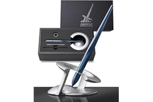 novium Hoverpen 2.0 Interstellar Edition – Stylo de luxe homme, design high tech unique inspiré de l'espace (version Neptune Blue)