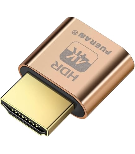 Hdmi 8k EVanlak-Adaptateur D'affichage Virtuel HDMI, Moniteur D'émulation, Sans Connecteur, Qualité D Splitter Hdmi 4k 120hz