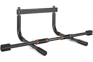 YedZen Doorway Pull Up Bar, Door Frame Mounted Fitness Chin Up Bar, Door Frame Pull-Up Bar no Drilling for Home Gym Exercise, Strength Training Equipment