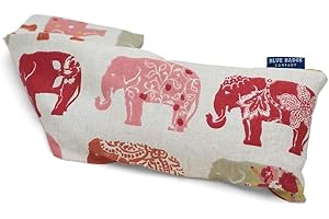 Blue Badge Co Wheat Bags Microwavable Heat Pack in Elephant Fabric, Machine Washable Wheat Warmer Bag, Lavender Scented Natural Wheat Grains for Pain Relief Such as Neck and Shoulder