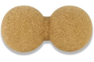 ‎YOSANA Yosana® Duo Massageball zur Rücken-, Nacken-, Fuß- und Schultermassage sowie Faszientraining, inkl. Wirbelsäulenschutz, nachhaltiger Kork aus Portugal, schadstofffrei, hypoallergen, 100% recyclebar