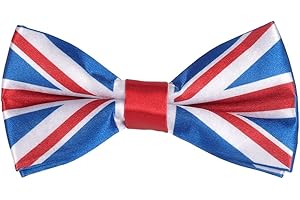 cravateSlim Noeud Papillon Drapeaux du Monde - Noeud Papillon Homme Prénoué aux couleurs des Pays - Déguisement ou Evénement