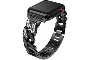 MDJYMYZ Kompatibel mit Apple Watch 38mm 40mm 41mm 42mm 44mm 45mm Armband Damen Edelstahl, Frau Glitzer Strass Uhrenarmband Verstellbares Sport Metall Ersatzband Kompatibel mit iWatch Serie 7/6/SE/5/4/3/2/1