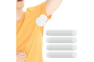 ANDICAGE 100 Almohadillas Para el Sudor Debajo Del Brazo Parche Antitranspirante Blanco 13.5 * 12 CM Parche de Tela no Tejida sin Sabor Para Mujeres y Hombres