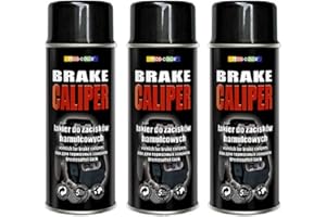 DECO COLOR Fahrzeugteile Hoffmann 3er Sparpack 400ml Bremssattellack Bremssattel Farbe Schwarz