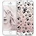 Price comparison product image OOH!COLOR® Designer case with a theme NFL060 for the phone iPhone 5 / 5S / SE flexible case transparent protection case with a pattern blood red roses bloom leaves flowers