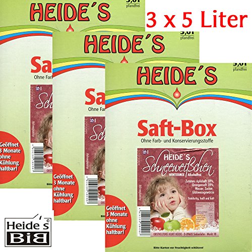 Preisvergleich Produktbild Punsch Schneeweißchen alkoholfrei 3er-Pack, 3 x 5 Liter