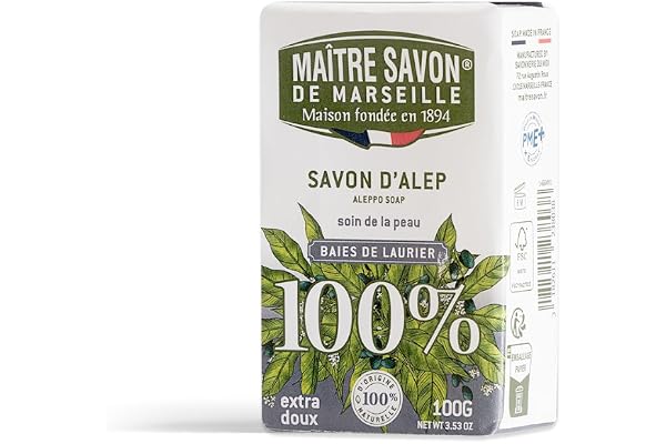 Maître Savon de Marseille - Savon d'Alep - 100% d'origne naturelle