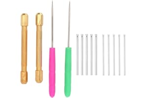 YUYTE Strumento per la Produzione di di Bambole, Reroot Rehair Porta Attrezzi in Metallo 10 Aghi per Bambole Robuste Strumento per Fare i Capelli Rinati Strumenti per il