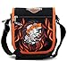Produktbild Harley Davidson 23897 Schultertasche Umhängetasche 21x18x6cm , Schwarz/Orange - 22 cm