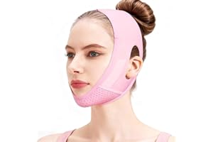 HOUSN V Line Lifting Mask,Tiranti Viso Lifting Maschera A Doppio Mento,Riutilizzabili Cintura Viso V Line,Rimozione Maschera Doppio Mento,Per Jawline EDoppio jaw,Facciale A Forma Di V Per Rassodante