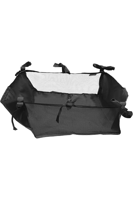 Organisateur De Poussette En Filet Maille Noir - Panier Imperméable 30x30x10 Cm, Avec Attaches, Pour Maman Et Bébé