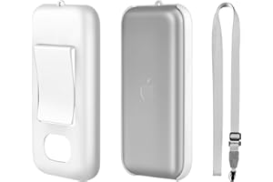 AMAZEAR Support de Batterie batteria Custodia pour Apple Vision Pro, Étui Portable pour Batterie Vision Pro avec Clip de Ceinture et Sangle Croisée