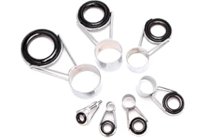 SHENXAY Teleskop-Angelrutenführungen, Top-Ring-Ersatz-Set, Floß-Angel-Reparatur-Zubehör
