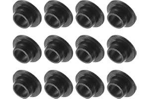 Kozelo 12pz Cuscinetti a Boccola Flangiata in Nylon [4,2mm Foro x 6mm OD x 3,8mm Lunghezza] Boccole in Plastica Nylon per Albero, Nero