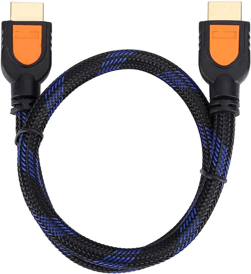 PrimeX Plus PX-05H 0.5 Metre Hdmi to Hdmi v2.0 Kablo, Kısa HDMI Erkek Erkek Görüntü ve Ses Aktarım Kablosu, 4K 2160p Ultra HD 3D Full HD TV Monitör Projeksiyon PC Laptop Oyun Konsolu Bağlantı Kablosu