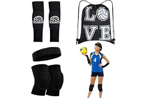 Ziyonix 4-pack knäskydd volleyboll, mjukt stöd volleybollärmar, för dans volleyboll basket yoga, knä för män, kvinnor, pojkar