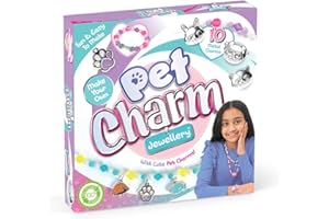 PLAYMONSTER Pet Charm Jewellery | Create Adorable Pet Charm Bracelets & Necklaces | Includes 10 Metal Charms and Hundres of Beads| Made with 100% Recycled Plastic | for Ages 4+
