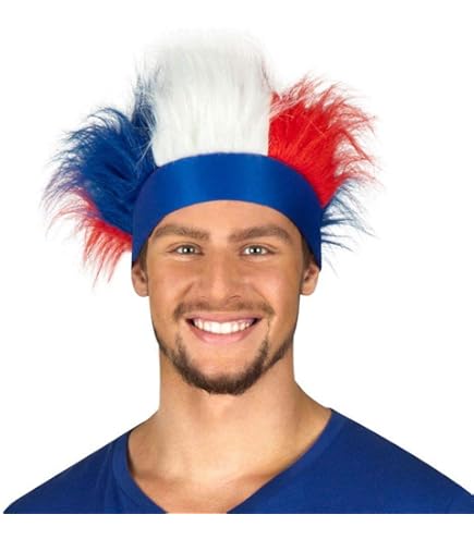 Perruque Iroquoise Allemagne (RFA) – Fan De Football – Coupe Du Monde – Neuve
