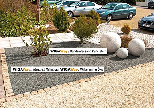 WIGAWay Öko Wabenmatte incl. Antiunkrautvlies, 5er Pack 115 x 80 x 1,8 cm, Bodenwaben zur Kiesstabilisierung - 6