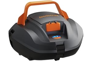 Coasteering Robot Limpiafondos Piscina, 100 mins Succión Potente, Motor Dual, Estacionamiento Automático, Aspirador Piscina sin Cable para Piscinas de hasta 80m²