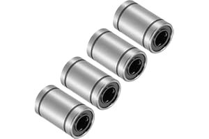 Kozelo 4pcs LM8UU Linear Ball Bearings, [8mm x 15mm x 24mm] Steel Linear Motion Bearing for CNC Machines Packaging Equipment 3D Printers Use