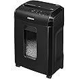 Fellowes Paper Shredder for Home Office Use - 10 Sheet Micro Cut Shredder for Home and Office Use - Deskside Shredder with 19 Litre Pull-Out Bin - Powershred 10M - Superior Security P5 - Black