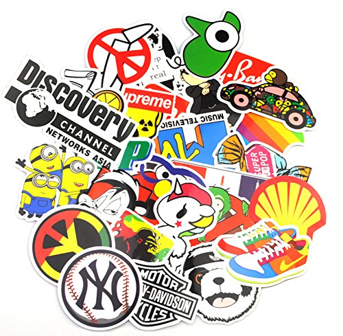 Neuleben Aufkleber Pack  150-pcs  Graffiti Sticker Decals Vinyls f  r Laptop  Kinder  Autos  Motorrad  Fahrrad  Skateboard Gep  ck  Bumper Sticker Hip