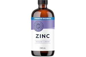 Vimergy Zinco Liquido Formato Prova 240ml – 240 Dosi – Zinco Integratore – Difese Immunitarie, Metabolismo, Ossa – Antiossidante – Senza Zuccheri, Glutine e OGM Kosher Vegan/Paleo-Friendly