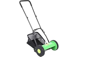 SAMGER SAMGER Samger Tagliaerba Manuale a Spinta 30cm Larghezza di Taglio Tosaerba Manuale con Borsa Raccolta 23L Taglia Erba Giardino a Mano