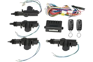 VISLONE Verrouillage de la Porte de Voiture Universelle, Système d'entrée sans Clé, Kit de Verrouillage de Contrôle Central à Distance avec Bouton de Déverrouillage du Coffre