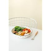 Black Cupid Emaye Bowl Tabağı - Bowl Kase - Salata Kasesi - Sunum Kasesi