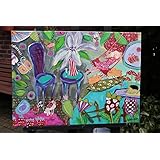 Verzauberter Garten, Acrylbild, 50/70cm