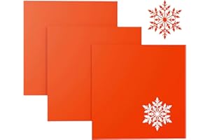 Creatorally Acrylglas Orange, 3 Stück 3mm Acrylplatte Bunt 30x30 cm, Farbig Kunststoffplatte für Laser Gravur, Undurchsichtig Plexiglasplatte, DIY Malerei Schilder Display