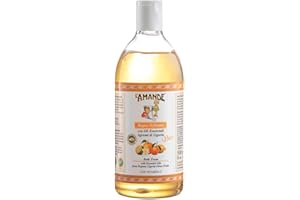 L'AMANDE - Bagnoschiuma Uomo e Donna con Vitamina C e Oli Essenziali Biologici, Docciaschiuma Gel Detergente e Idratante Corpo Antistress, Bagno Schiuma Delicato e Naturale - Agrumi di Liguria, 500 ml