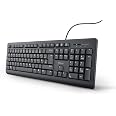 Trust Taro Tastatur – Spanisches QWERTY-Layout, Leise & Auslaufsicher Für PC & Laptop