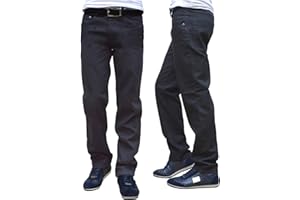 IQONEQ Mens Stretch Straight Leg Regular Fit Classic Basic Denim Jeans
